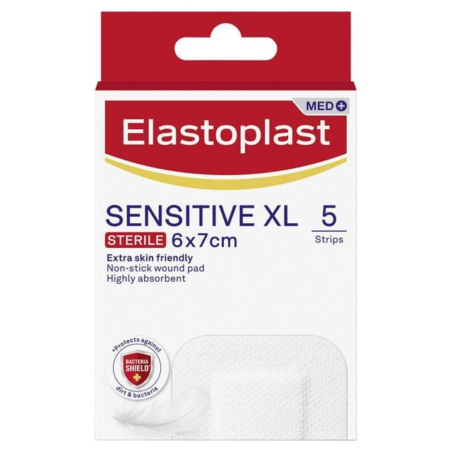 Elastoplast Med 5 Sensitive XL Dressings 6x7cm - gallery image 1