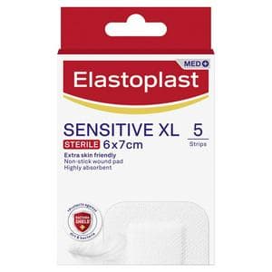 Elastoplast Med 5 Sensitive XL Dressings 6x7cm