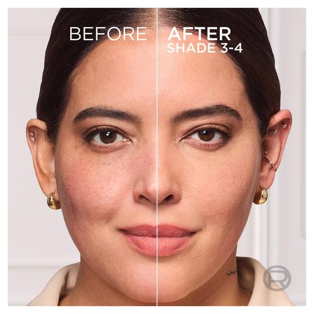 L'Oreal Paris True Match Nude Plumping Tinted Serum, 1% Hyaluronic Acid, Shade 3-4 Light-Medium - gallery image 4