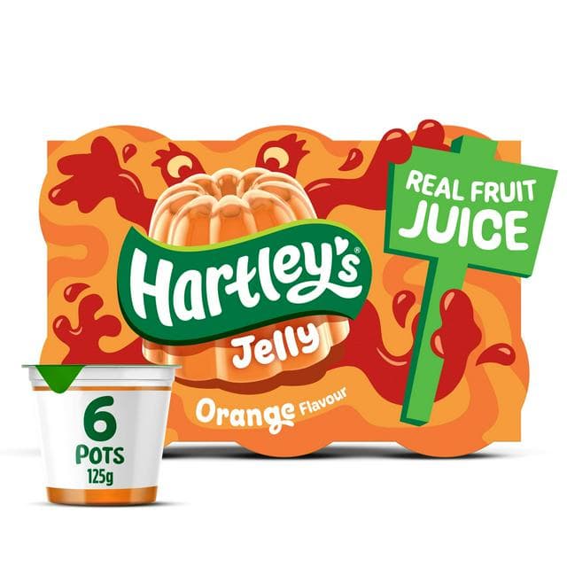 Hartley's 6 x 125g Orange Flavour Jelly - gallery image 1