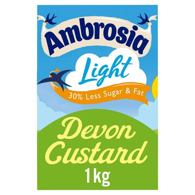 Ambrosia Light 1kg Low Fat & Reduced Sugar Custard Dessert Carton - gallery image 1