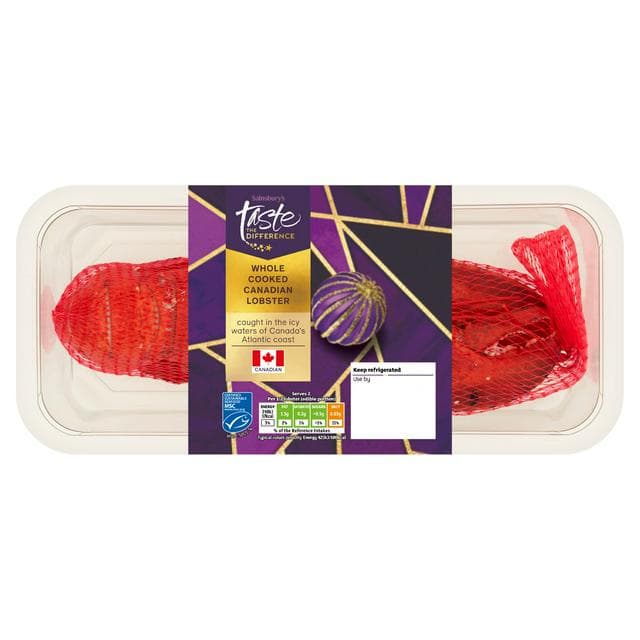Sainsbury's Ready To Eat Whole Cooked Lobster, Taste the Difference 330g - gallery image 1
