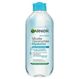 Garnier Micellar Hyaluronic Aloe Water Facial Cleanser Makeup Remover For Dehydrated Skin 400ml