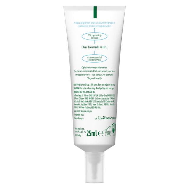 Simple Water Boost Hydrating Eye Gel Tube 25ml - gallery image 5