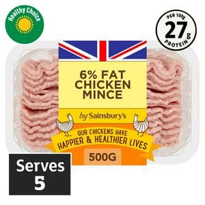 Sainsbury's 500g British 6% Fat Chicken Mince