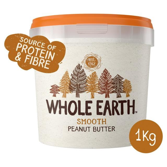 Whole Earth Smooth Peanut Butter 1kg - gallery image 1
