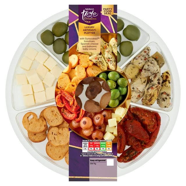 Sainsbury's 310g Luxury Antipasti Platter, Taste the Difference - gallery image 1