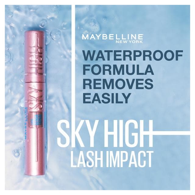 Maybelline Mascara Lash Sensational Sky High Waterproof Volumizing and Thickening Mascara 01 Black - gallery image 2