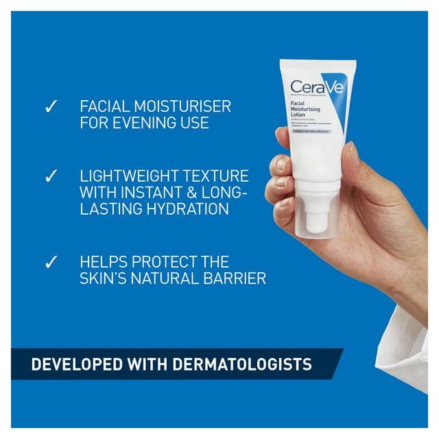 CeraVe PM Facial Moisturising Lotion No SPF 52ml - gallery image 2