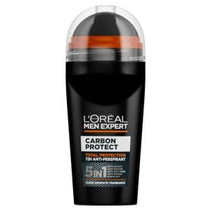 L'Oreal Men Expert 50ml Deodorant Carbon Protect Roll On 48H Anti-Perspirant Charcoal