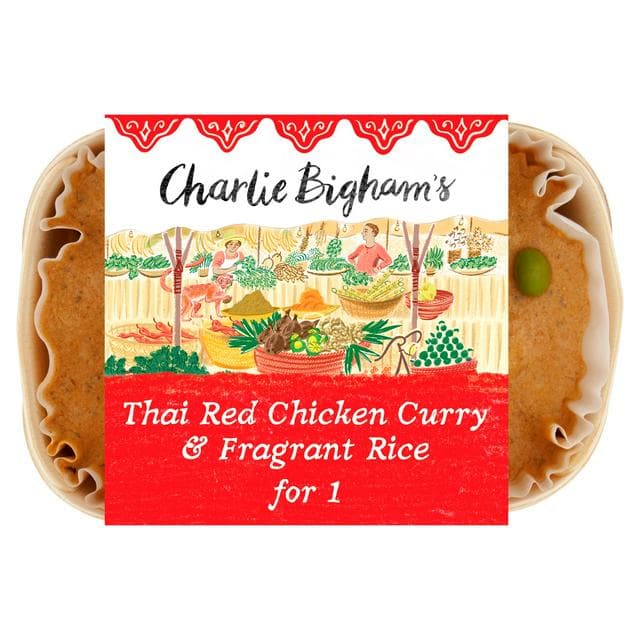 Charlie Bigham's Thai Red Chicken Curry & Fragrant Rice 418g - gallery image 1