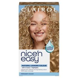Clairol Nice'N Easy 8G Medium Golden Blonde Permanent Crème Hair Dye