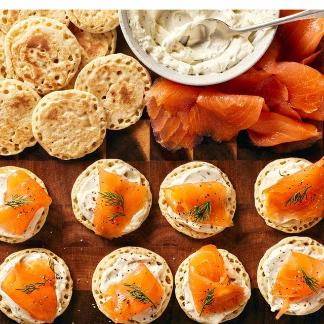 Sainsbury's 420g Assemble at Home Salmon Blinis, Taste the Difference - gallery image 2