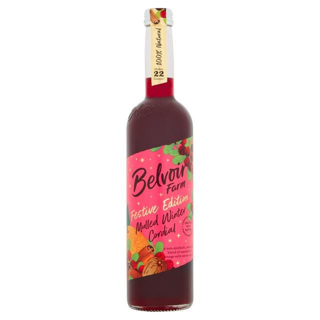 Belvoir Farm Mulled Winter Cordial, Festive Edition 500ml - gallery image 1