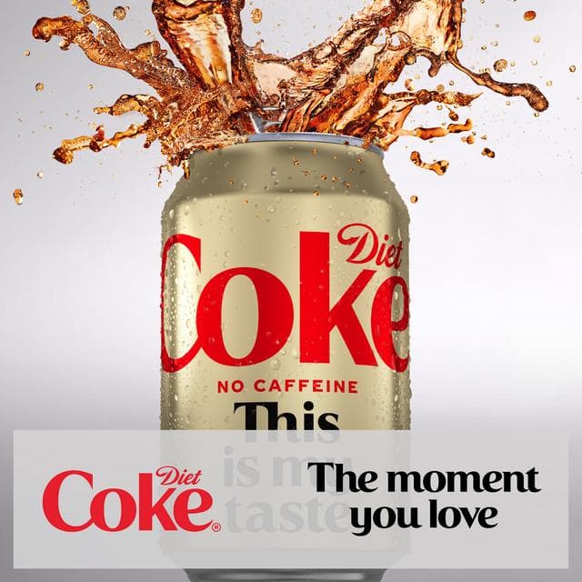 Diet Coke No Caffeine Cola 24 x 330ml Cans - gallery image 3