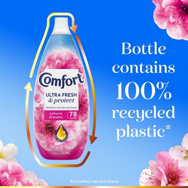 Comfort Ultra Fresh & Protect Sakura Dreams Fabric Conditioner 78 washes 1.17L - gallery image 6