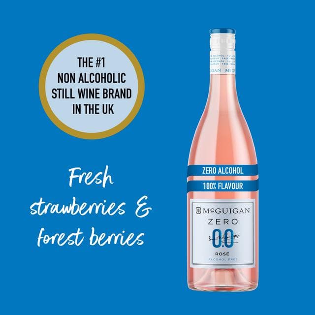 McGuigan Zero 0.0% Alcohol Free Australian Rose Wine Based Drink 75cl - gallery image 3