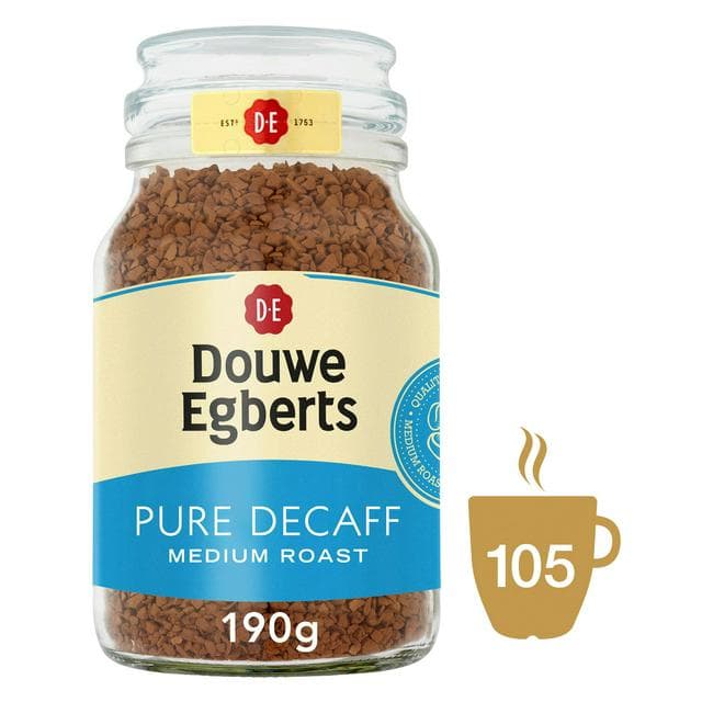 Douwe Egberts Pure Decaf Instant Coffee 190g - gallery image 1