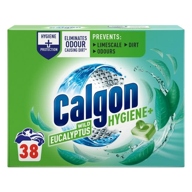 Calgon Hygiene Plus Washing Machine Cleaner Limescale Tablets x38 - gallery image 1