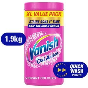 Vanish Gold Oxi Action Laundry Stain Remover Powder Colour 1.9kg