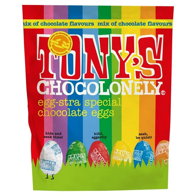 Tony's Chocolonely Fairtrade Easter Eggs Mix Pouch 255g - gallery image 1