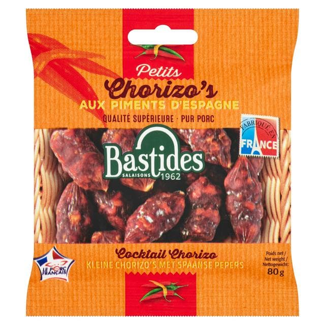 Bastides Salaisons Petits Chorizo's Cocktail Chorizo 80g - gallery image 1