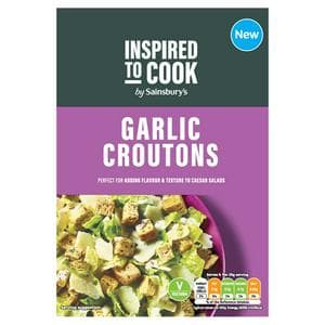 Sainsbury's Garlic Croutons, Inspired to Cook 150g