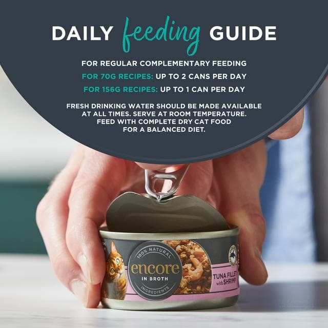 Encore Tuna Fillet with Salmon in Broth Tin Natural Wet Cat Food 70g - gallery image 4
