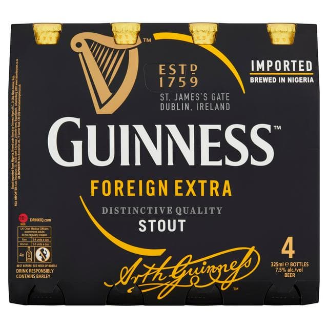 Guinness Foreign Extra Stout 4x325ml - gallery image 1