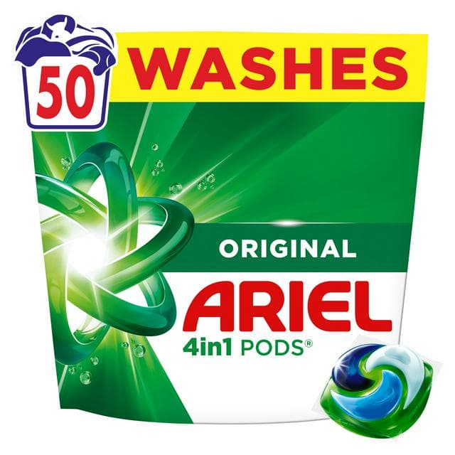 Ariel All-in-1 Pods Laundry Detergent Washing Capsules Original 51 Washes - gallery image 1