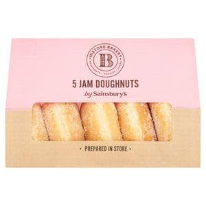 Sainsbury's Instore Bakery Jam Doughnuts x5