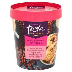 Sainsbury's Iced Coffee Ice Cream, Taste the Difference 480ml