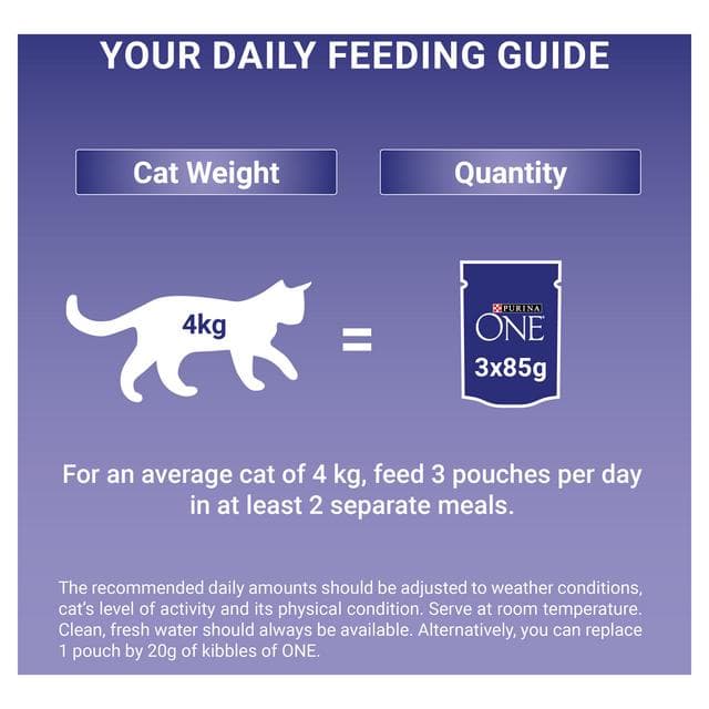 Purina One Senior 7+ Mini Fillets Salmon & Ocean Fish Wet Cat Food 8 x 85g - gallery image 4