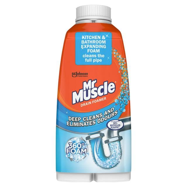Mr Muscle Drain Deep Clean & Odour Eliminating Foamer 500ml - gallery image 1
