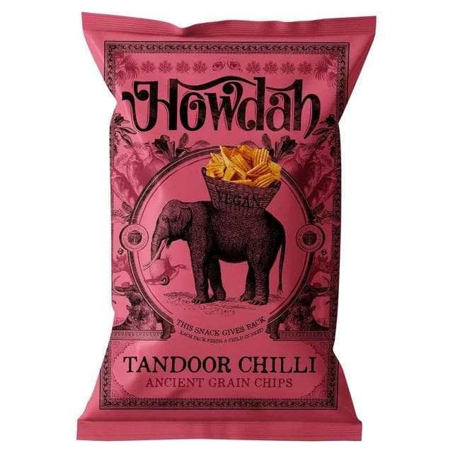 Howdah Tandoor Chilli Ancient Grain Chips 130g - gallery image 1
