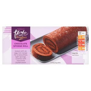 Sainsbury's 235g Chocolate Sponge Roll, Taste the Difference