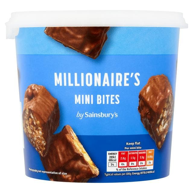 Sainsbury's 260g Millionaire's Mini Bites Tub - gallery image 1