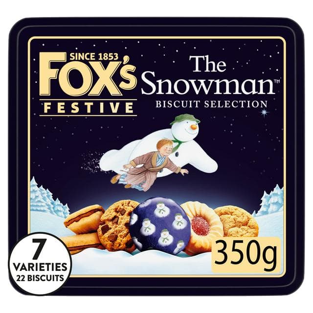 Fox's Biscuits 350g The Snowman Biscuit Selection Tin - gallery image 1