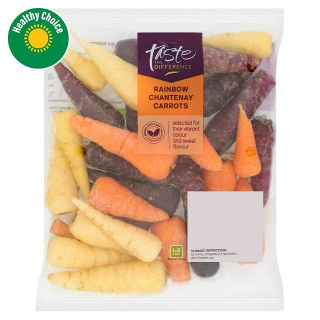 Sainsbury's Rainbow Chantenay Carrots, Taste the Difference 400g - gallery image 1