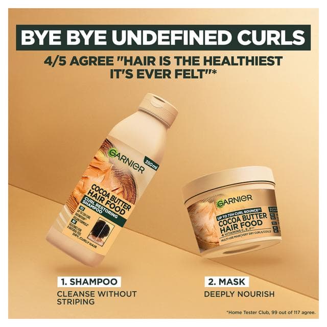 Garnier Ultimate Blends Cocoa Butter Hair Food Multi Use Mask 400ml - gallery image 5