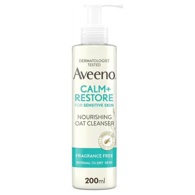 Aveeno Face Calm & Restore Nourishing Oat Face Wash Cleanser 200ml - gallery image 1
