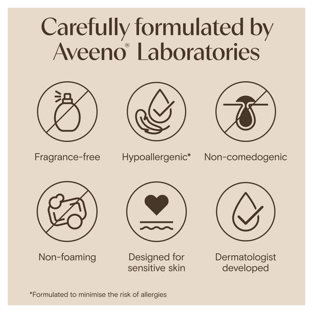 Aveeno Face Calm & Restore Nourishing Oat Face Wash Cleanser 200ml - gallery image 2