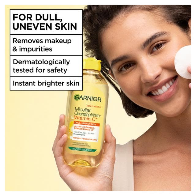Garnier Micellar Vitamin C Water Makeup Remover For Dull Skin 400ml - gallery image 2
