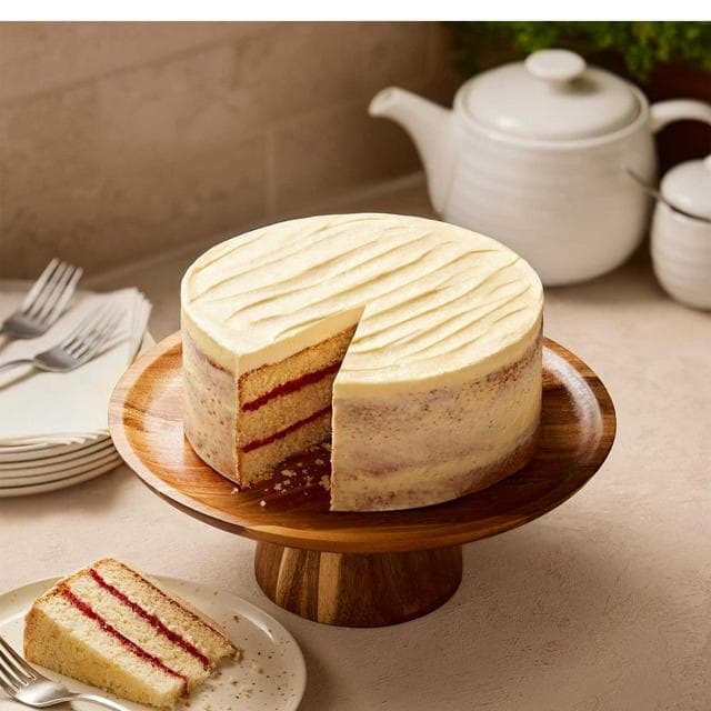 Sainsbury's 1.45kg Vanilla Naked Cake, Taste the Difference - gallery image 2