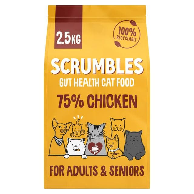 Scrumbles 75% Chicken for Adults & Seniors Cat Food 2.5kg - gallery image 1