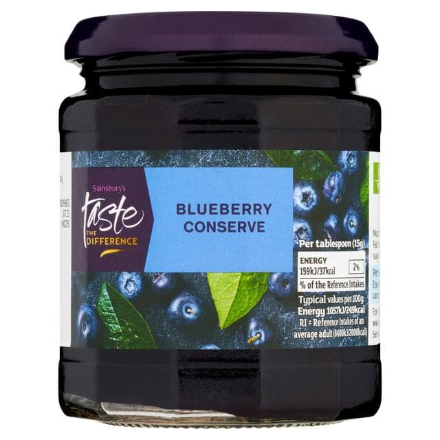 Sainsbury's Blueberry Conserve, Taste the Difference 340g - gallery image 1
