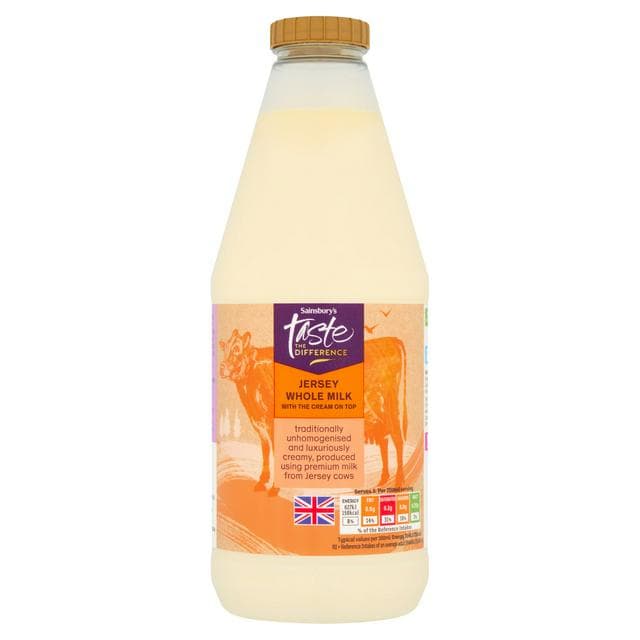 Sainsbury's Jersey Milk, Taste the Difference 1L - gallery image 1