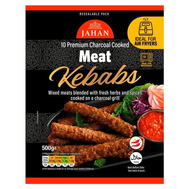 Jahan Charcoal Cooked Meat Kebabs x12 600g - gallery image 1
