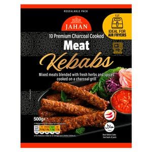 Jahan Charcoal Cooked Meat Kebabs x12 600g