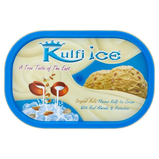 Kulfi Ice Original Malai Flavour Kulfi Ice Cream with Real Almonds & Pistachios 1L - gallery image 1